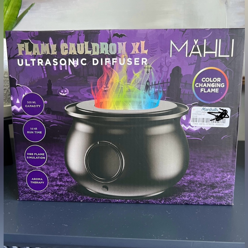 New 2024 Mahli Flame Cauldron Size XL Aroma Diffuser TikTok Viral Color Changing